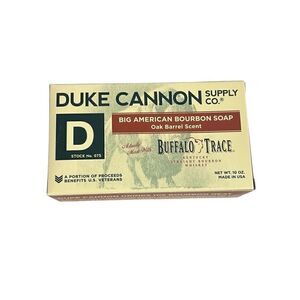 Duke Cannon Big American Bourbon Soap Oak Barren Scent Buffalo Trace New